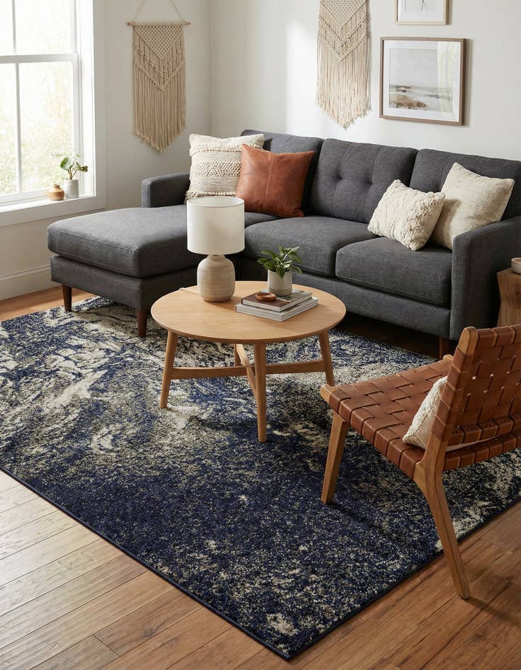 Detail image of 4' x 6'  Washable Haerfest Rug