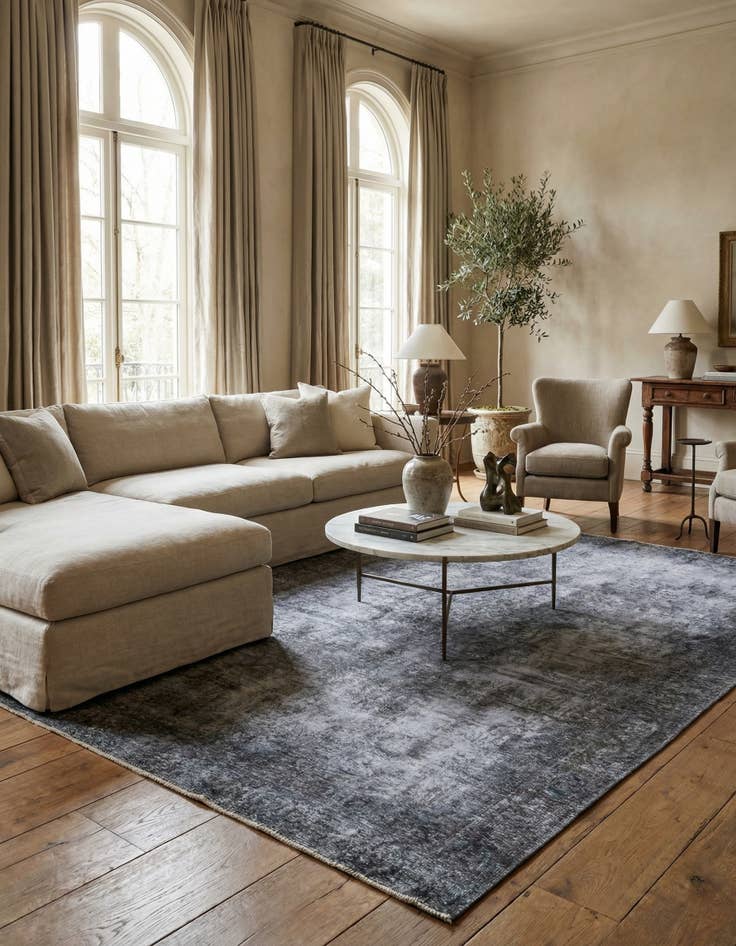 Detail image of 7' x 10' 2  Hand Knotted Ultra Vintage Persian Wool Rug