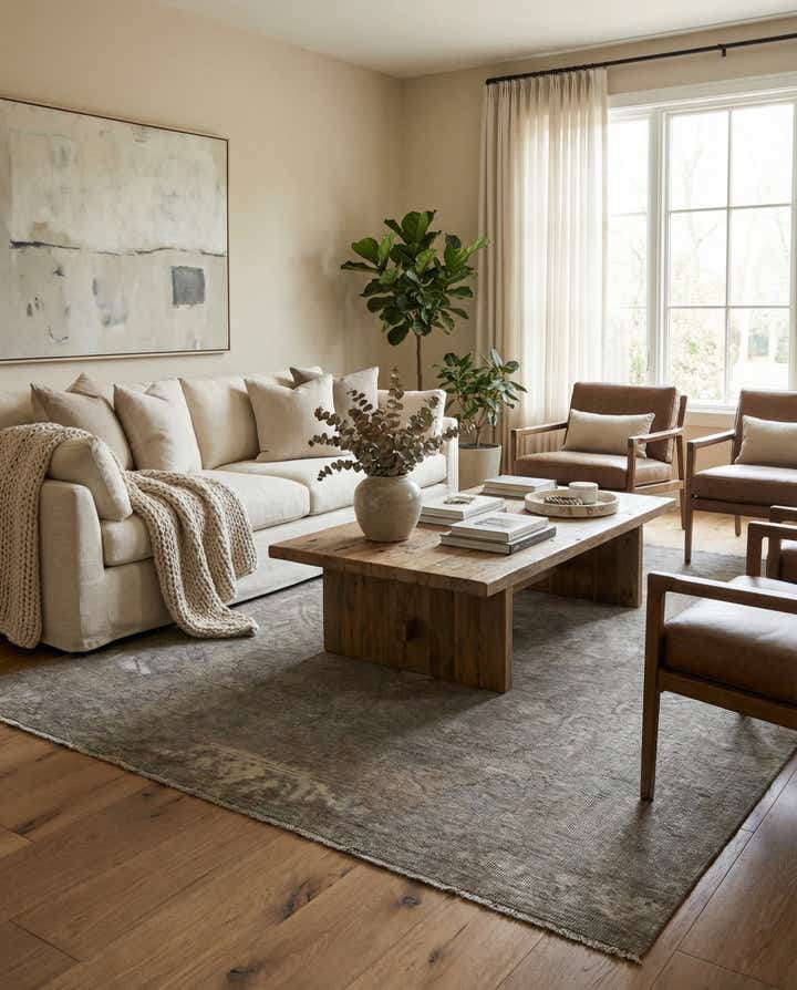 6' 1 x 9' 4 Hand Knotted Ultra Vintage Persian Wool Rug