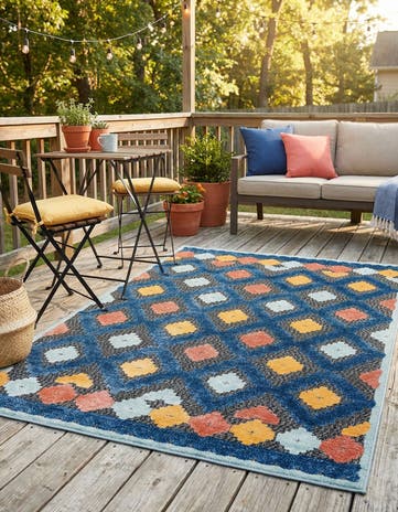 Charcoal Easy-Clean Belize Indoor / Outdoor Rug