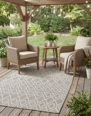 4' x 6' Easy-Clean Jill Zarin Turks and Caicos Indoor / Outdoor Rug