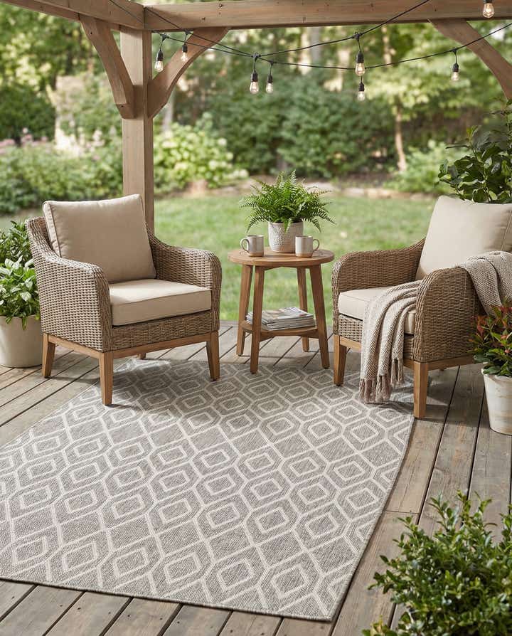 4' x 6' Easy-Clean Jill Zarin Turks and Caicos Indoor / Outdoor Rug