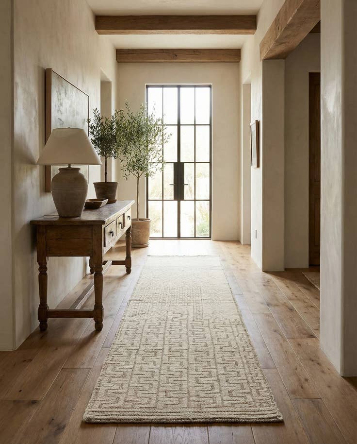 Detail image of 3' 1 x 12' 4 Hand Knotted Beni Marok Rug