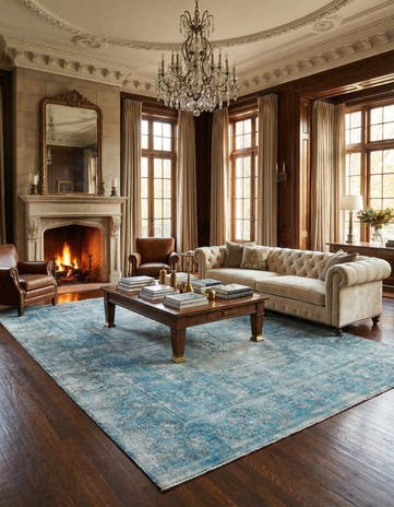 9' 9 x 13' 1 Vintage Royal Wool Rug