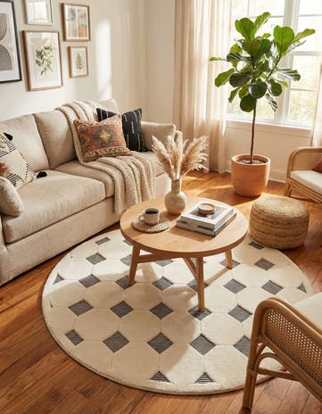 7' 10 x 7' 10 Prismatic Round Rug