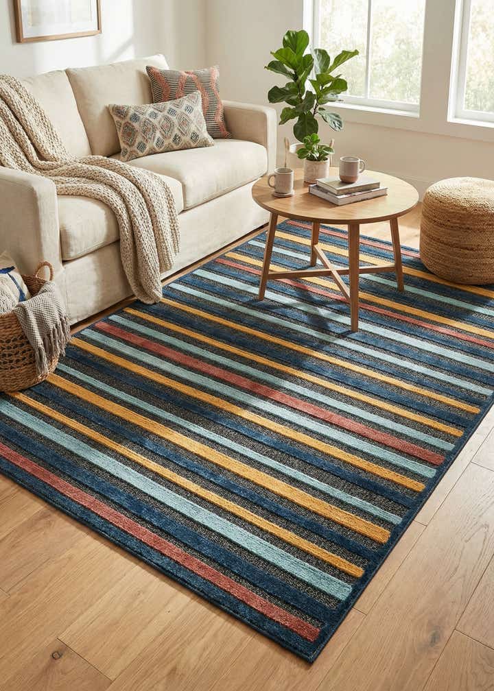 5' 3 x 8' Easy-Clean Belize Indoor / Outdoor Rug