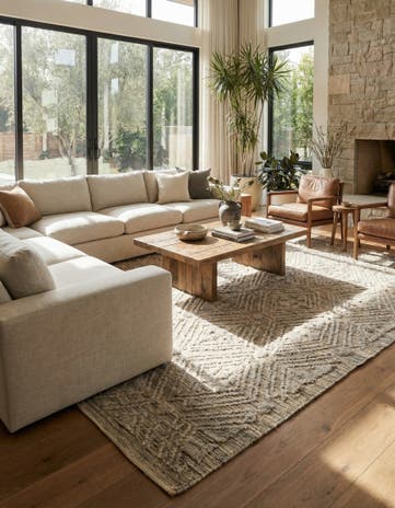 8' 9 x 12' 5 Hand Knotted Darya Wool Rug