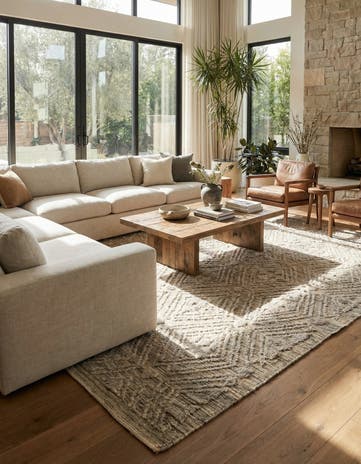 8' 9 x 12' 5 Hand Knotted Darya Wool Rug