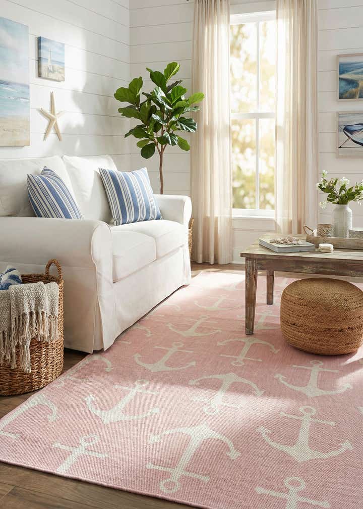 6' x 9' Easy-Clean Coastal Indoor / Outdoor Rug