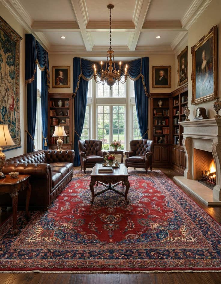 Detail image of 9' 6 x 12' 10  Hand Knotted Mashad Persian Wool Rug