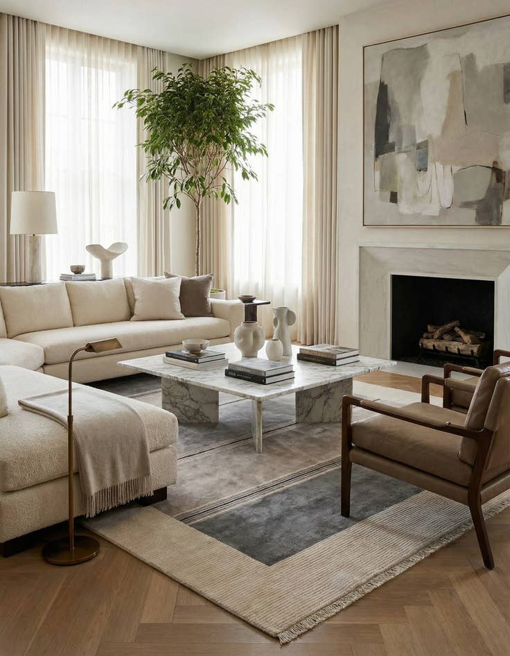 Detail image of  7' 10 x 9' 10  Hand Knotted Darya Wool Rug