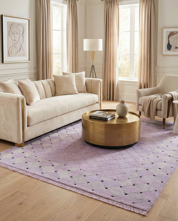 Detail image of 5' 6 x 7' 9 Hand Knotted Darya Wool Rug