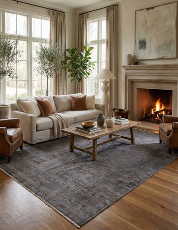 6' 4 x 9' 1 Hand Knotted Ultra Vintage Persian Wool Rug