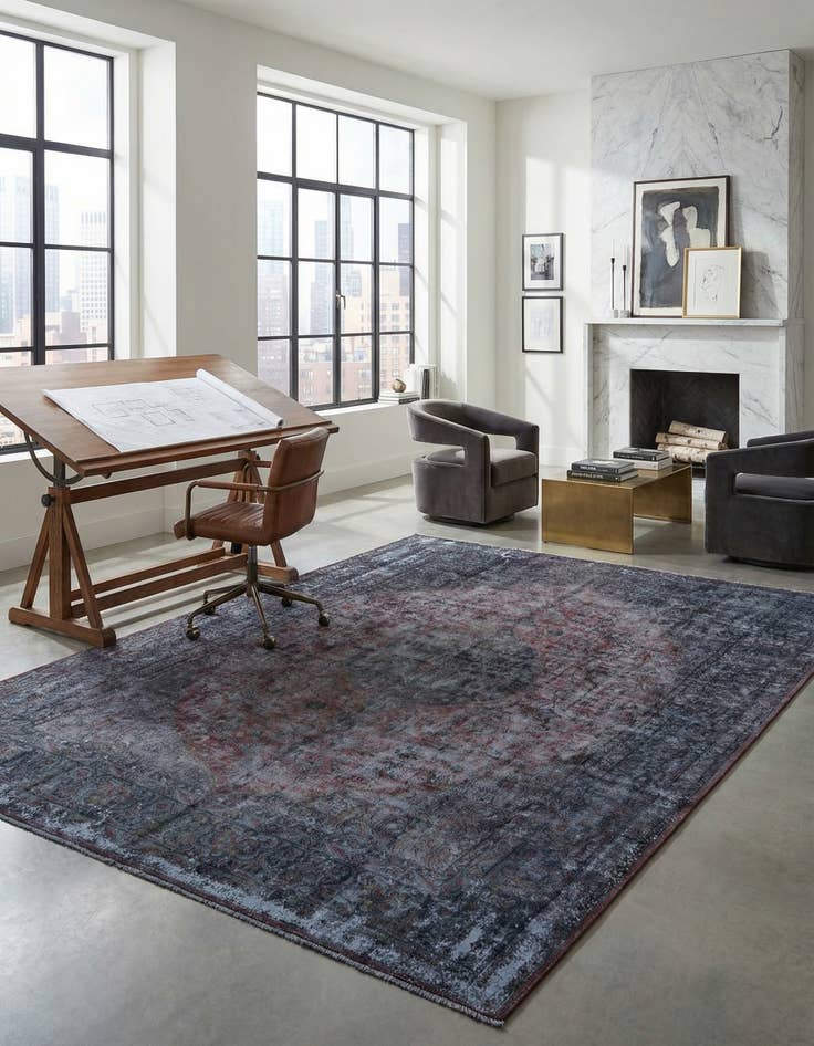 Detail image of 9' 8 x 13' 6 Vintage Royal Wool Rug