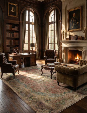 9' 9 x 12' 11 Vintage Royal Wool Rug