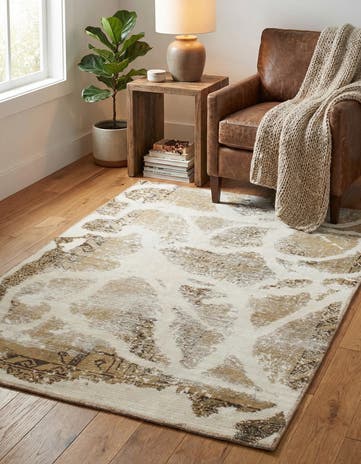 3' 6 x 5' Hand Knotted Ultra Vintage Persian Wool Rug