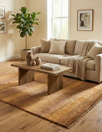 4' 5 x 6' 3 Hand Knotted Modern Ziegler Rug