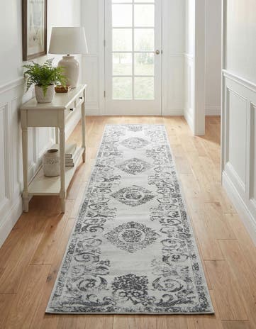 Gray Finsbury Runner Rug