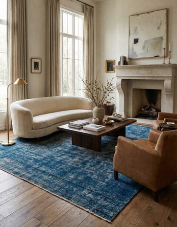 9' 1 x 11' 10 Hand Knotted Ultra Vintage Persian Wool Rug
