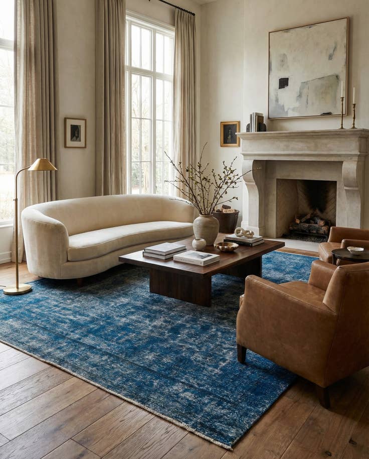 Detail image of 9' 1 x 11' 10 Hand Knotted Ultra Vintage Persian Wool Rug