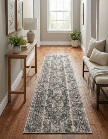 Gray Oregon Runner Rug