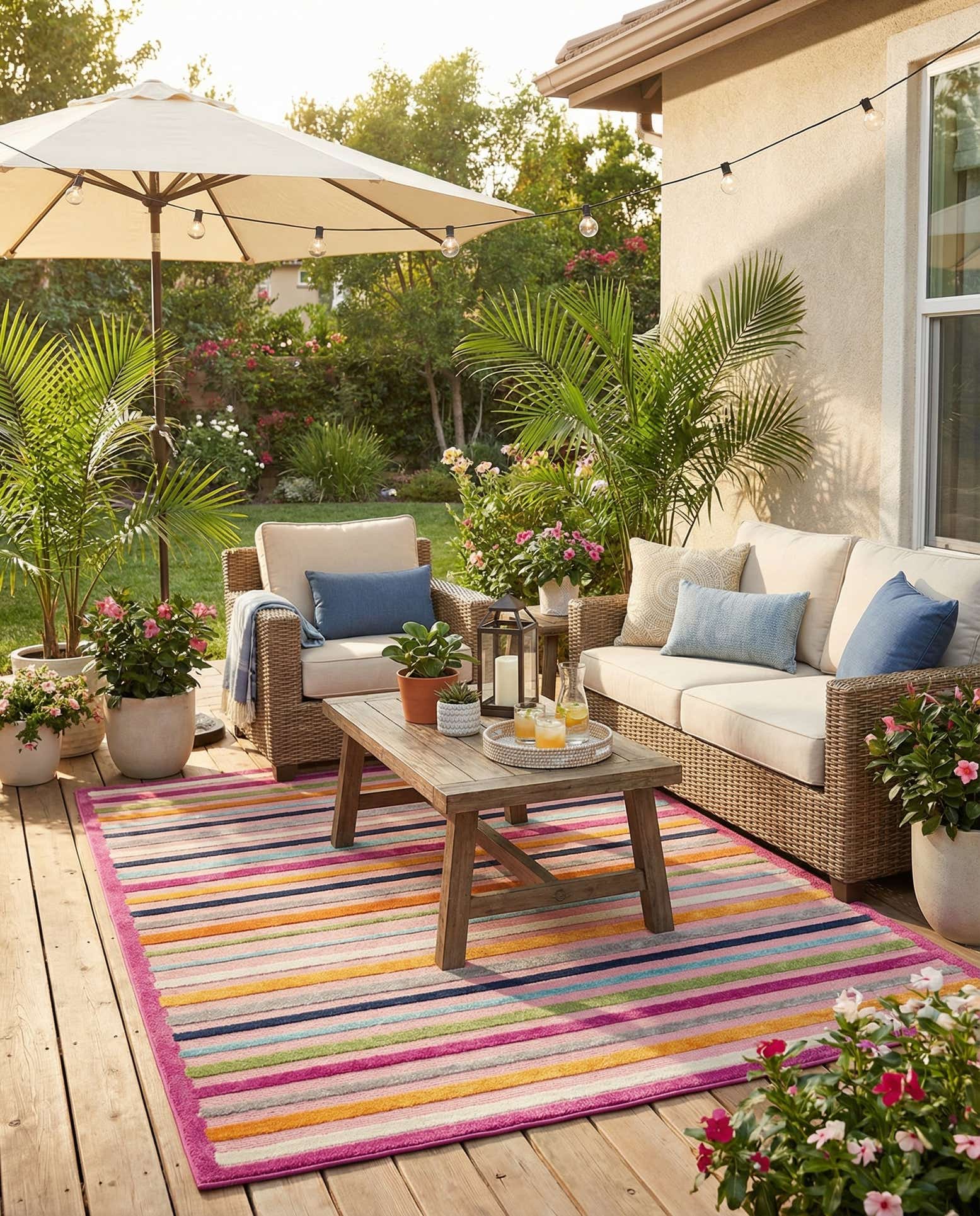 7' x 10' Easy-Clean Aruba Indoor / Outdoor Rug