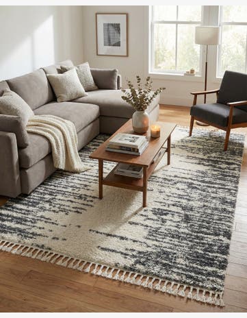 White Serenity Shag Rug