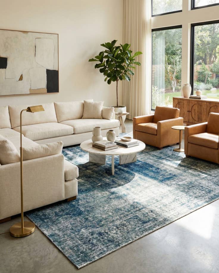 Detail image of 9' 3 x 12' 3 Hand Knotted Ultra Vintage Persian Wool Rug