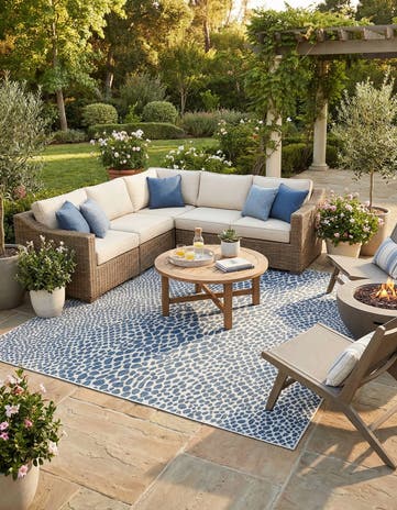 13' x 13' Easy-Clean Jill Zarin Cape Town Indoor / Outdoor Square Rug