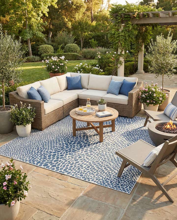 13' x 13' Easy-Clean Jill Zarin Cape Town Indoor / Outdoor Square Rug