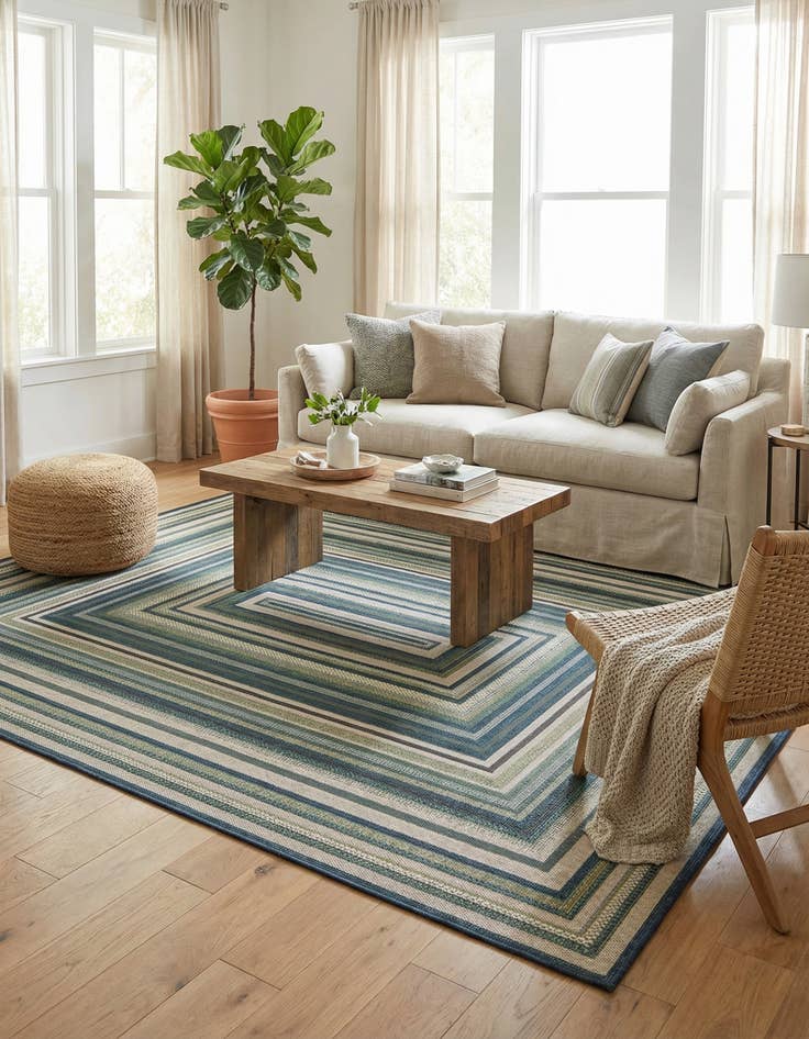 Detail image of 7' 10 x 10'  Washable Baja Indoor / Outdoor Rug