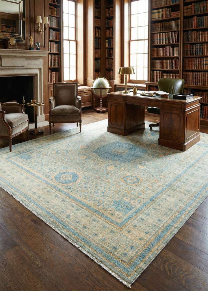7' 10 x 9' 8 Hand Knotted Amina Rug
