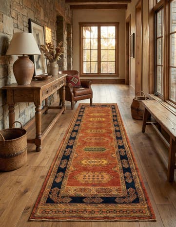 2' 9 x 10' 2 Luribaft Wool Runner Rug