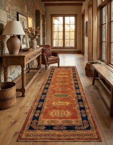 2' 9 x 10' 2 Luribaft Wool Runner Rug