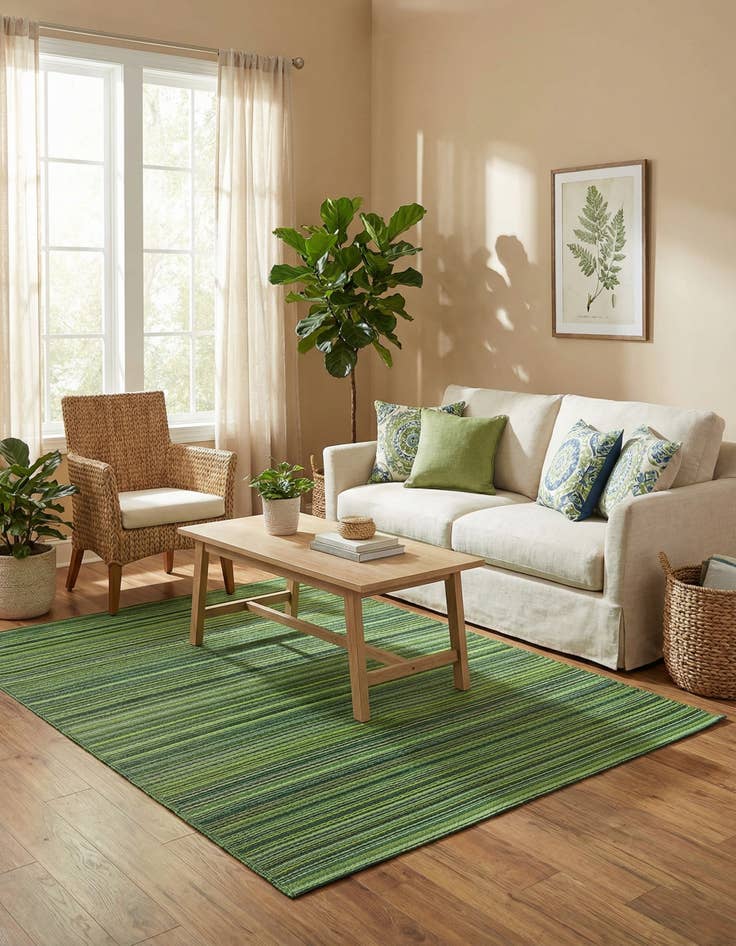 Detail image of 5' x 8'  Washable Vista Breeze Indoor / Outdoor Rug