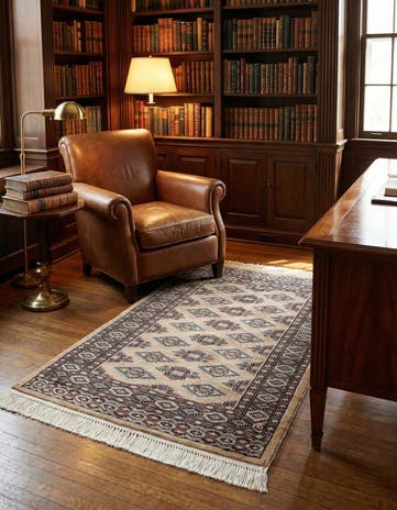 2' 6 x 4' 3 Hand Knotted Bokhara Rug
