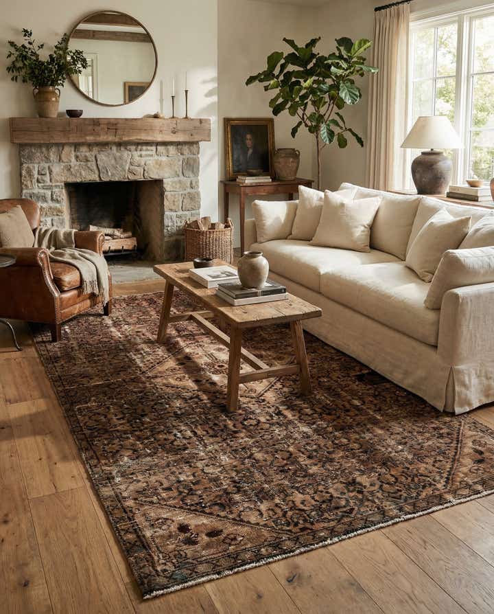 5' x 9' 1 Hand Knotted Ultra Vintage Persian Wool Rug