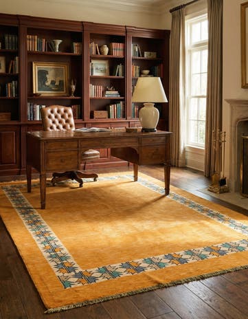 5' 8 x 7' 9 Hand Knotted Peshawar Ziegler Rug