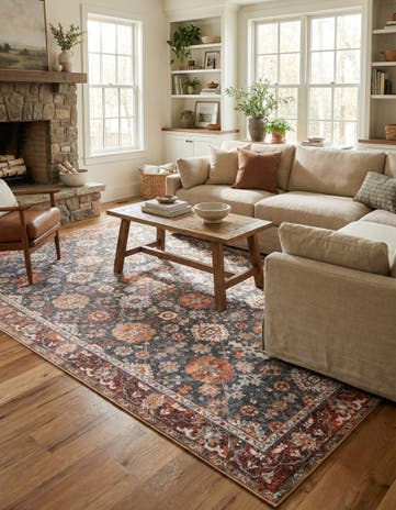 8' 4 x 12' Washable Timeless Rug