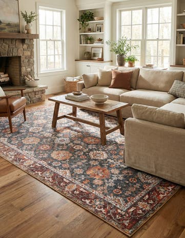 8' 4 x 12' Washable Timeless Rug