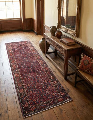3' 5 x 10' Afshar Wool Runner Rug