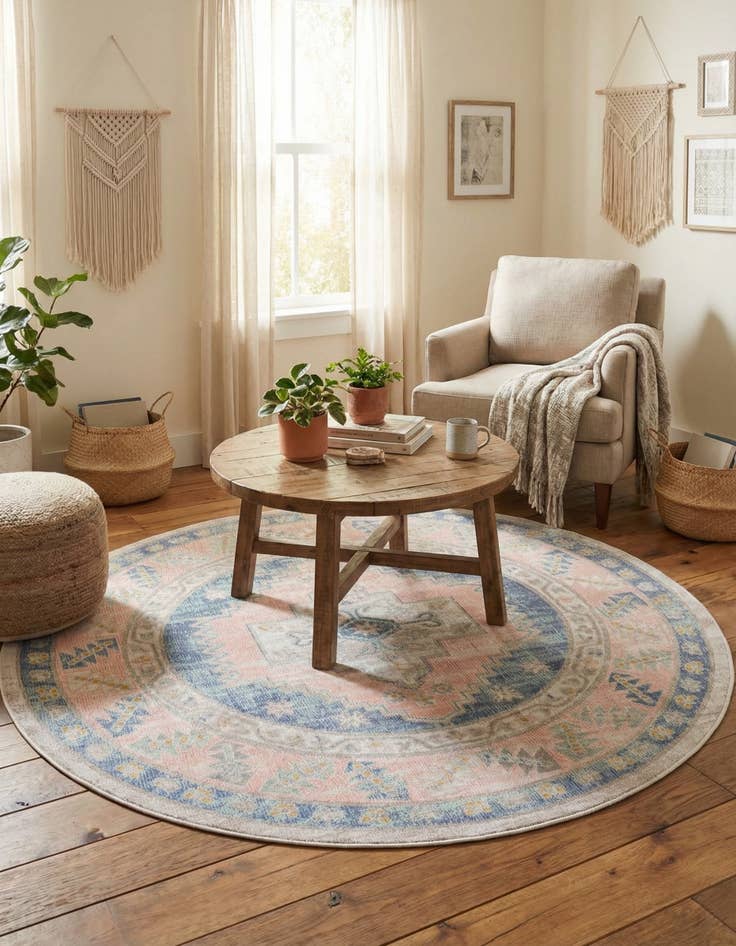 Detail image of  5' x 5' Whitney Round Rug