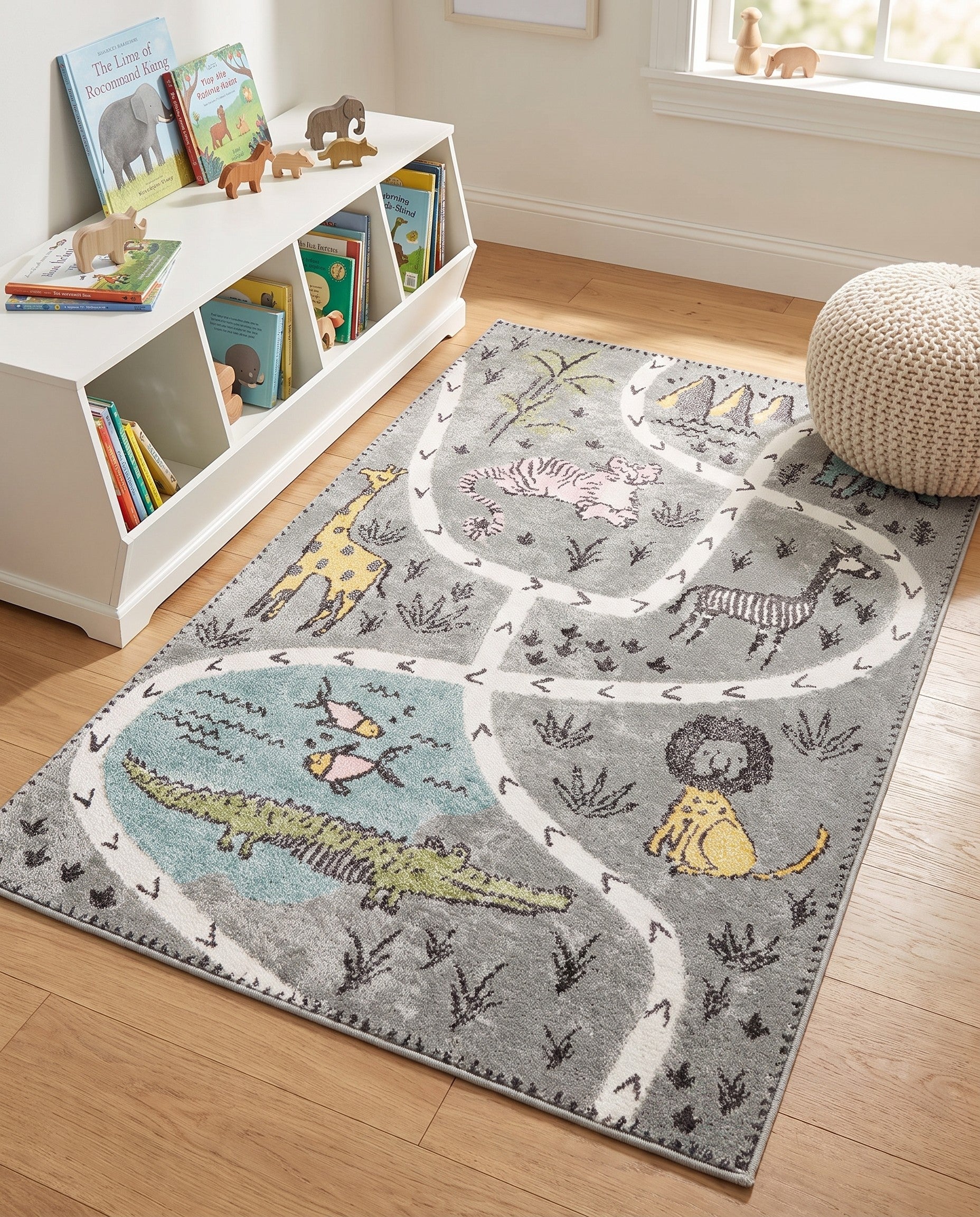 4' x 6' Animals Whimsy Kids Rug
