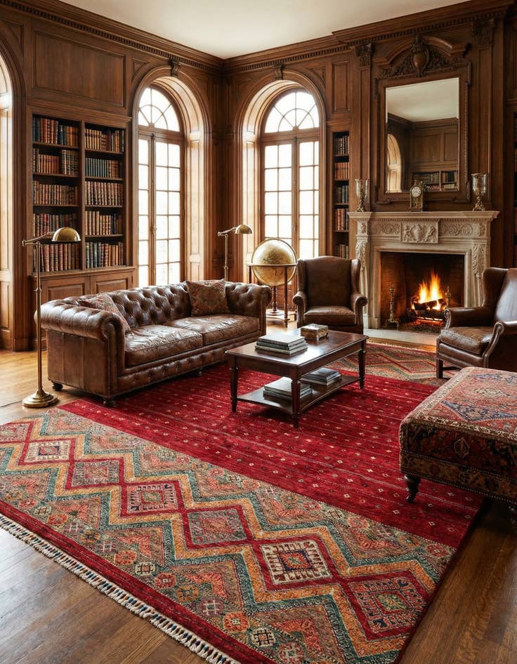 Detail image of 8' 5 x 11' 2  Hand Knotted Ariana Ziegler Oriental Rug