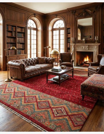 8' 5 x 11' 2 Hand Knotted Ariana Ziegler Oriental Rug