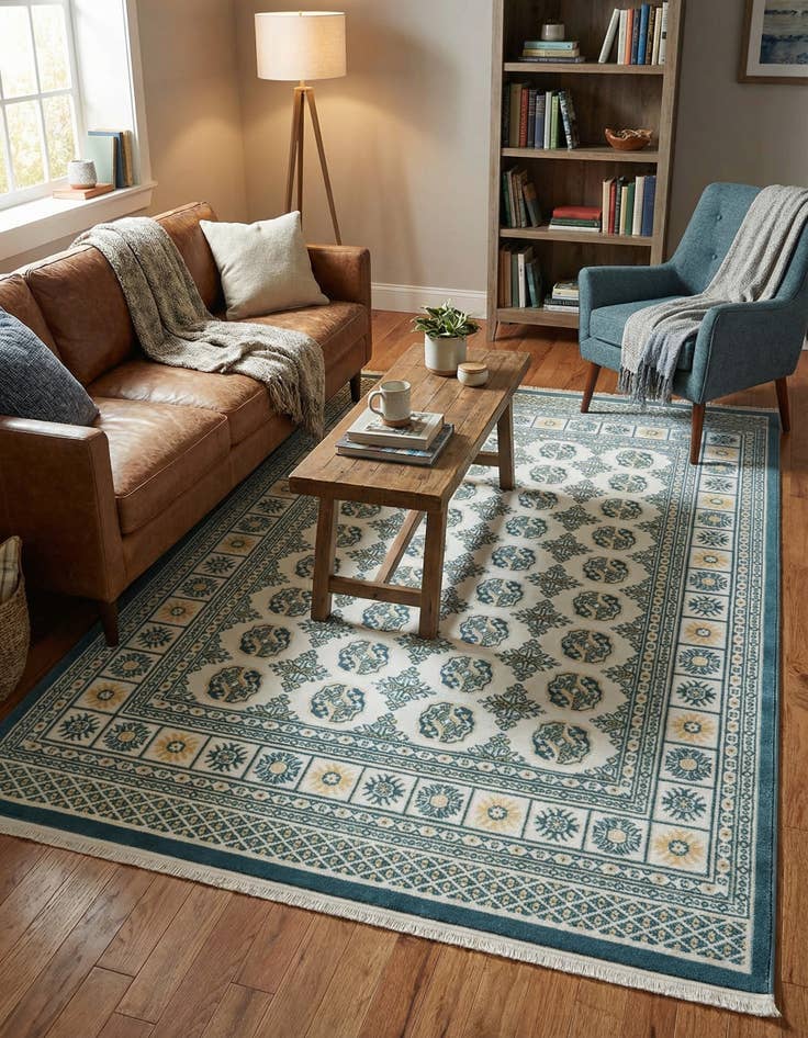 Detail image of  4' x 6' Nain Design Rug