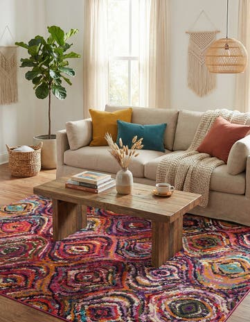 9' x 12' 2 Washable Hyacinth Rug