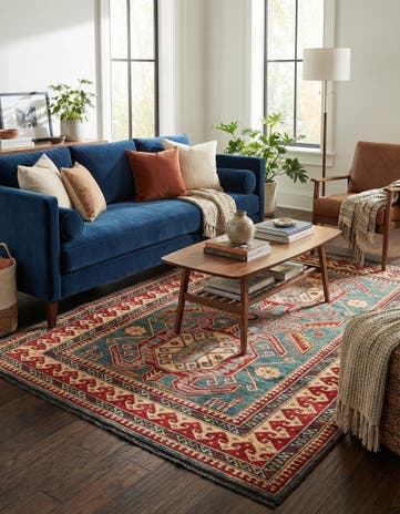 5' 2 x 6' 4 Hand Knotted Kazak Wool Rug
