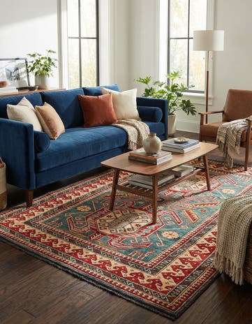 5' 2 x 6' 4 Hand Knotted Kazak Wool Rug