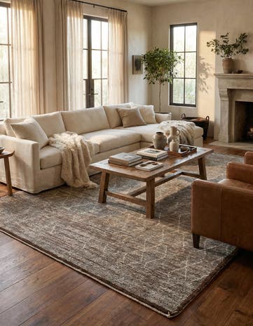 8' 2 x 10' 8 Hand Knotted Moroccan Wool Rug